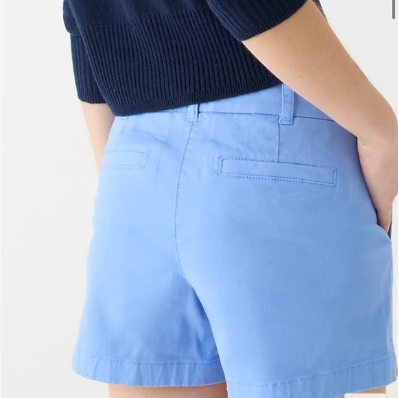 J. Crew 4" stretch chino shorts in Bright Peri. Size 4. NWT. - Picture 2 of 3